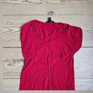 H&M Red Fitted T-Shirt US M